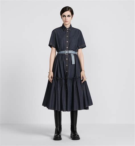 17 ss dior dress shirt collar|Denim Couture Shirt Dress Blue Raw Cotton Denim .